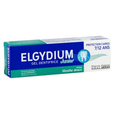 ELGYDIUM JUNIOR Gel Dentifrice Menthe Douce 50ml - Enfants de 7 à 12 Ans ELGYDIUM JUNIOR Gel Dentifrice Menthe Douce 50ml - Enfants de 7 à 12 Ans