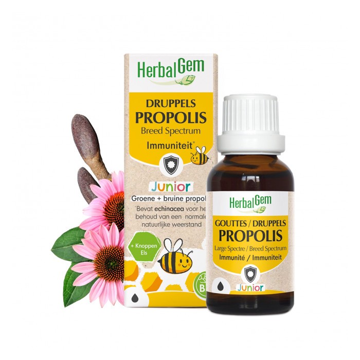 HERBALGEM Gouttes Propolis BIO Junior Flacon de 15 ml