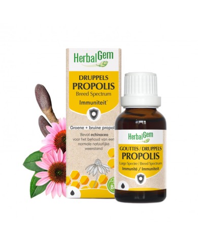 HERBALGEM Gouttes PROPOLIS BIO Flacon de 15 ml HERBALGEM Gouttes PROPOLIS BIO Flacon de 15 ml