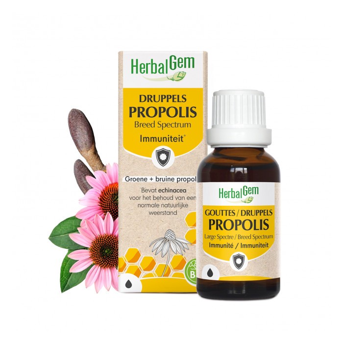 HERBALGEM Gouttes PROPOLIS BIO Flacon de 15 ml HERBALGEM Gouttes PROPOLIS BIO Flacon de 15 ml