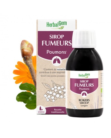HERBALGEM Sirop des fumeurs Bio Flacon de 150 ml HERBALGEM Sirop des fumeurs Bio Flacon de 150 ml