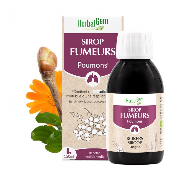 HERBALGEM Sirop des fumeurs Bio Flacon de 150 ml