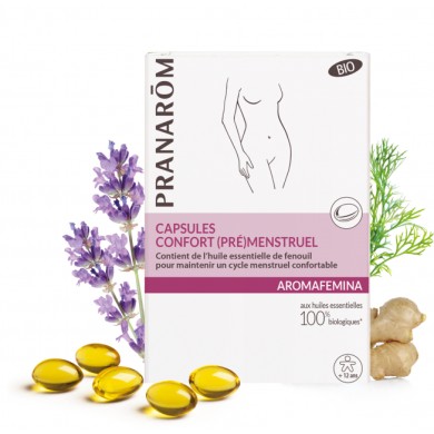 PRANAROM  AROMAFEMINA Capsules - Confort (Pré)menstruel Boite de 30 capsules