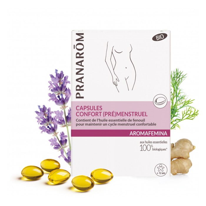 PRANAROM  AROMAFEMINA Capsules - Confort (Pré)menstruel Boite de 30 capsules