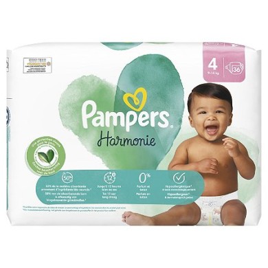 Pampers Harmonie 36 Couches Taille 4 (9-14 kg) Pampers Harmonie 36 Couches Taille 4 (9-14 kg)