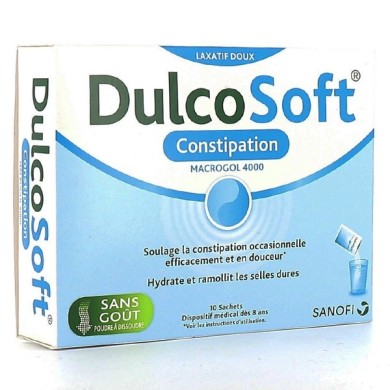 DULCOSOFT soulage la constipation  Boite de 10 sachets