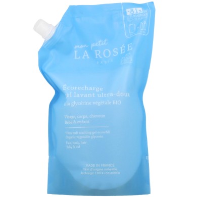 Mon petit LA ROSEE Gel lavant ultra-doux Eco-recharge de 800 ml Mon petit LA ROSEE Gel lavant ultra-doux Eco-recharge de 800 ml