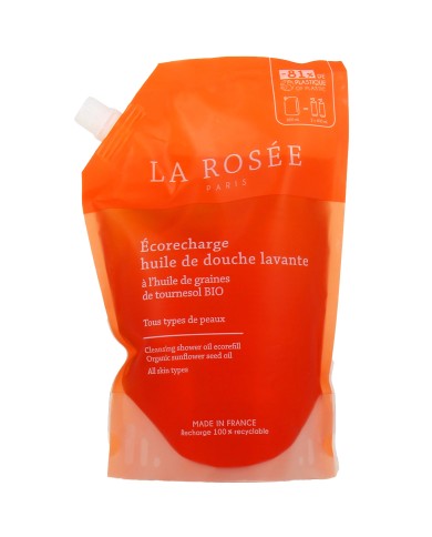 LA ROSEE Huile de douche lavante Eco recharge de 800 ml LA ROSEE Huile de douche lavante Eco recharge de 800 ml