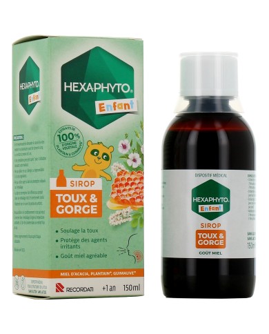 Hexaphyto Sirop Toux & Gorge Enfant + 1ans Flacon de 150 ml