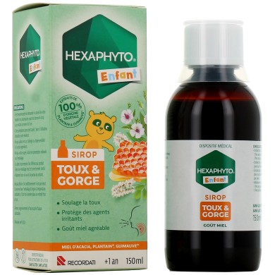 Hexaphyto Sirop Toux & Gorge Enfant + 1ans Flacon de 150 ml