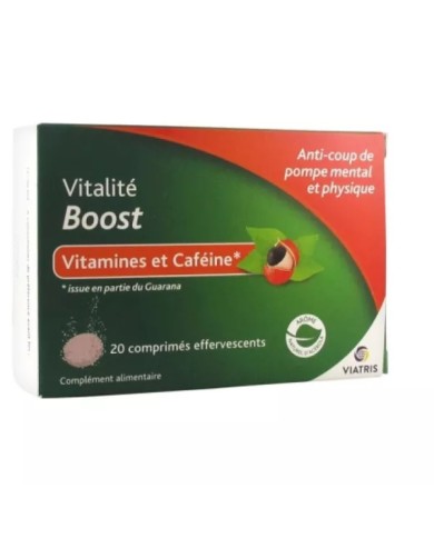 VIATRIS VITALITE BOOST Boite de 20 comprimés effervescent