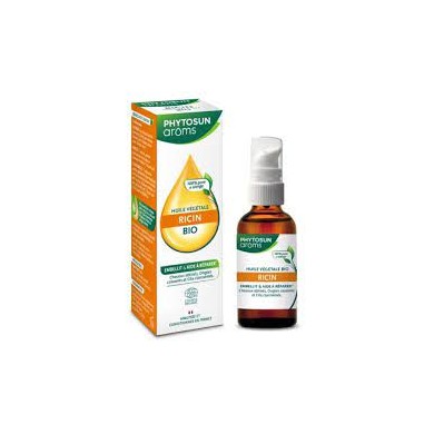 PHYTOSUN AROMS Huile Végétale Bio RICIN Flacon de 50ml PHYTOSUN AROMS Huile Végétale Bio RICIN Flacon de 50ml