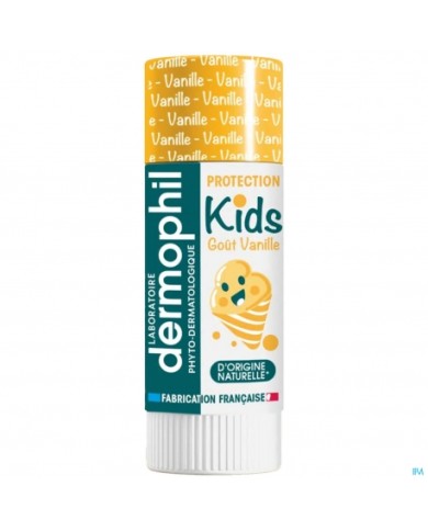 Dermophil Indien Kids stick lèvres Vanille Tube de 4 grammes