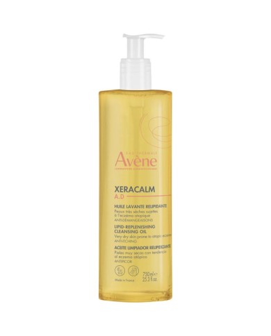 AVENE XeraCalm AD Huile lavante relipidante Flacon pompe de 750 ml AVENE XeraCalm AD Huile lavante relipidante Flacon pompe de 750 ml