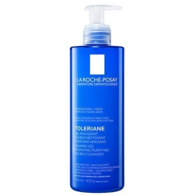 LA ROCHE POSAY TOLERIANE Gel moussant double nettoyant Flacon pompe de 400 ml LA ROCHE POSAY TOLERIANE Gel moussant double nettoyant Flacon pompe de 400 ml