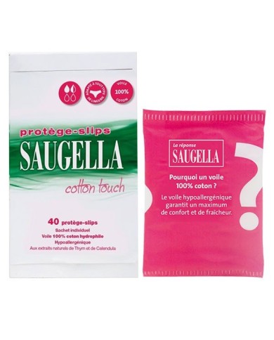 Saugella Cotton Touch Protège-Slip Paquet de 40 sachets individuels