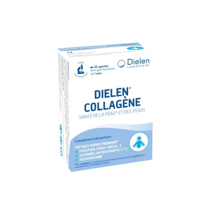 DIELEN COLLAGENE Santé de la peau et des tissus Boite de 60 capsules