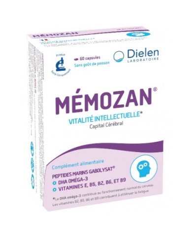DIELEN MEMOZAN Vitalité intellectuelle Boite de 60 capsules