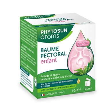 Phytosun Arôms BAUME PECTORAL ENFANT Pot de 60 grammes Phytosun Arôms BAUME PECTORAL ENFANT Pot de 60 grammes