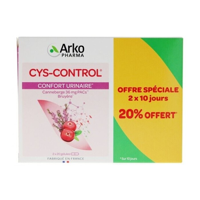 ARKOPHARMA Cys ControlBoite de 2 x 20 gélules