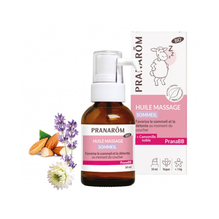 PRANAROM Huile de massage Sommeil Flacon de 30 ml