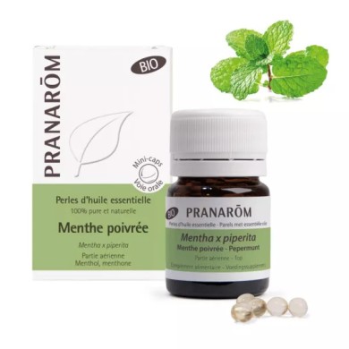 Pranarom Perles d'Huile Essentielle Menthe Poivrée Boite de 60 perles Pranarom Perles d'Huile Essentielle Menthe Poivrée Boite de 60 perles