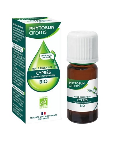 Phytosun Arôms  Huile essentielle Cyprès Bio Flacon de  10 ml