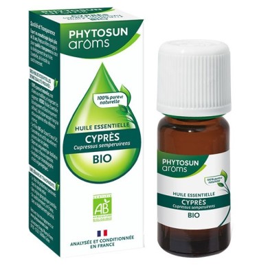 Phytosun Arôms  Huile essentielle Cyprès Bio Flacon de  10 ml Phytosun Arôms  Huile essentielle Cyprès Bio Flacon de  10 ml