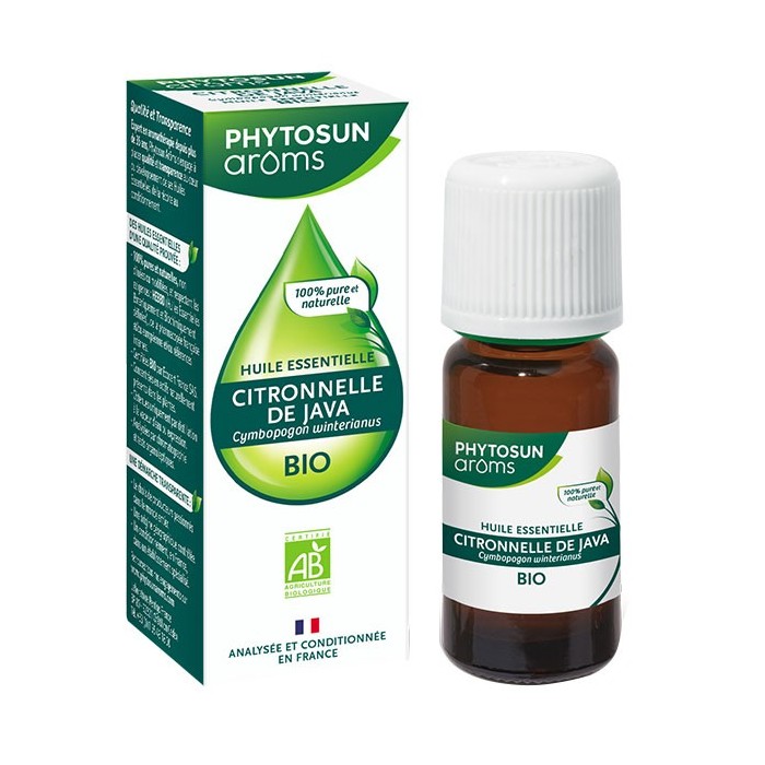 Phytosun Arôms Huile Essentielle Citronnelle de Java Bio Flacon de10ml