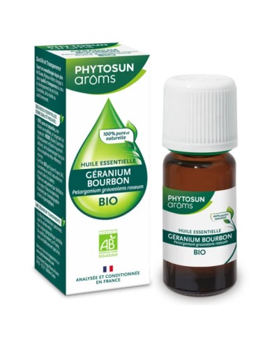 Phytosun Arôms HUILE ESSENTIELLE GÉRANIUM BOURBON Flacon de 10 ML