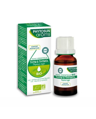 PHYTOSUN AROMS HUILE ESSENTIELLE BIO THYM À THYMOL FLACON DE 10ML