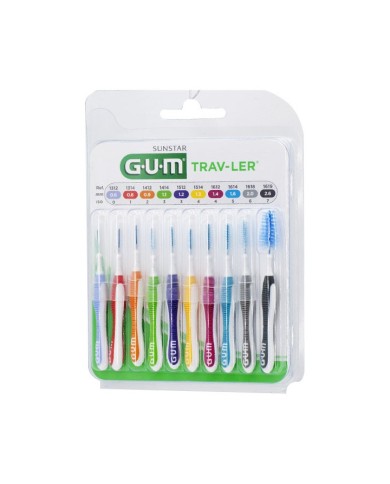 Gum Trav-Ler Brossettes interdentaires  Boite de 10 unités
