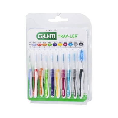 Gum Trav-Ler Brossettes interdentaires  Boite de 10 unités Gum Trav-Ler Brossettes interdentaires  Boite de 10 unités