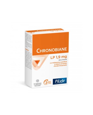 PILEJE CHRONOBIANE LP 1.9 mg de melatonine Boite de 60 comprimés