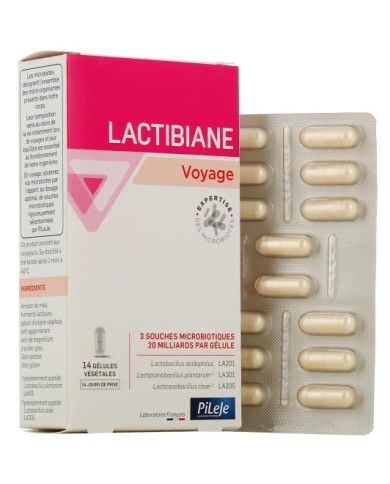 PILEJE Lactibiane Voyage Boite de 14 gélules PILEJE Lactibiane Voyage Boite de 14 gélules