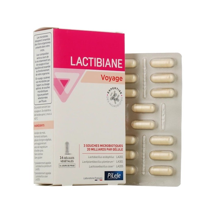 PILEJE Lactibiane Voyage Boite de 14 gélules