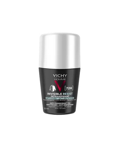 VICHY HOMME Détranspirant 72h Anti-Taches Anti-Irritations pour Peaux Sensibles  Bille de 50ml VICHY HOMME Détranspirant 72h Anti-Taches Anti-Irritations pour Peaux Sensibles  Bille de 50ml