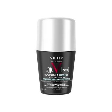 VICHY HOMME Détranspirant 72h Anti-Taches Anti-Irritations pour Peaux Sensibles  Bille de 50ml VICHY HOMME Détranspirant 72h Anti-Taches Anti-Irritations pour Peaux Sensibles  Bille de 50ml