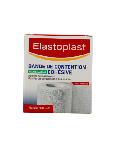 ELASTOPLAST Bande de contention cohésive sans latex3 m x 7 cm