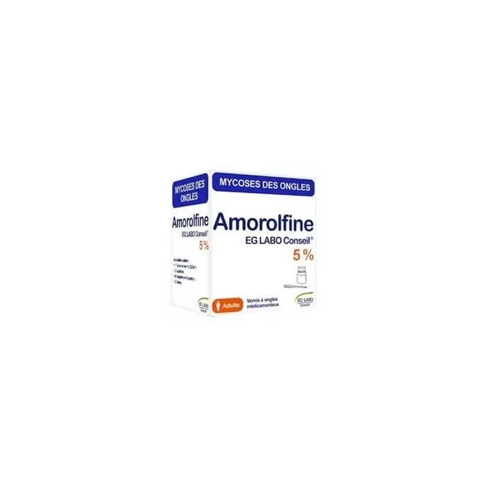 Amorolfine EG LABO 5 % Vernis a ongles médicamenteux Flacon de 2.5 ml