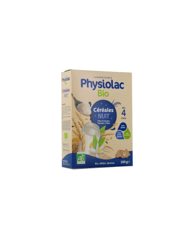 Physiolac Bio Céréales Nuit Boite de 200 grammes Physiolac Bio Céréales Nuit Boite de 200 grammes