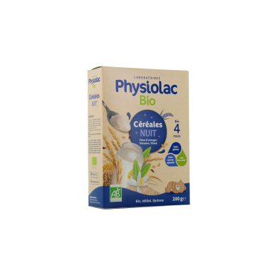Physiolac Bio Céréales Nuit Boite de 200 grammes Physiolac Bio Céréales Nuit Boite de 200 grammes