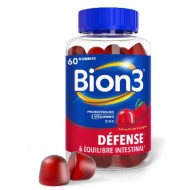 Bion 3 Défense Gommes Boite de 60 gommes arôme fruits rouges