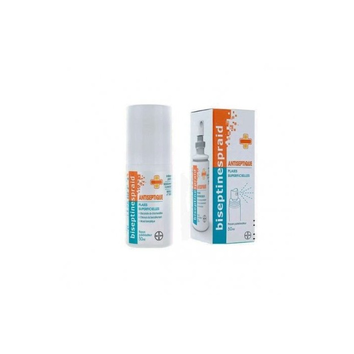 BISEPTINESPRAID ANTISEPTIQUE Solution antiseptique cutanée Flacon pulvérisé de 50ml BISEPTINESPRAID ANTISEPTIQUE Solution antiseptique cutanée Flacon pulvérisé de 50ml