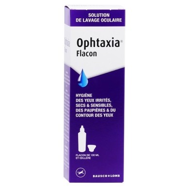 Ophtaxia - Solution de Lavage oculaire Flacon de 100 ml