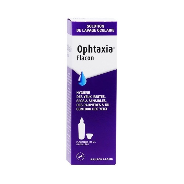 Ophtaxia - Solution de Lavage oculaire Flacon de 100 ml