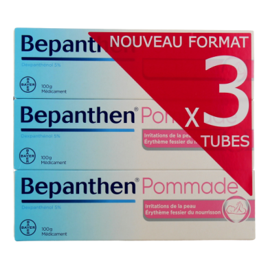 BEPANTHEN 5% Pommade Lot de 3 Tubes de 100g