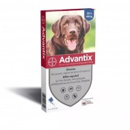 ADVANTIX Chiens 25-40 Kilos puces tiques et poux Boite de 4 pipettes