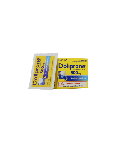 Doliprane 500 mg Boite de 12 sachets doses