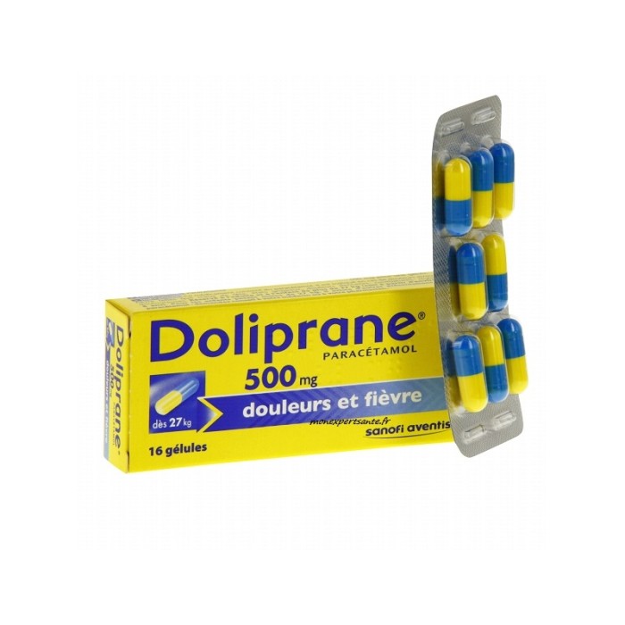 Doliprane 500 mg Boite de 16 gélules